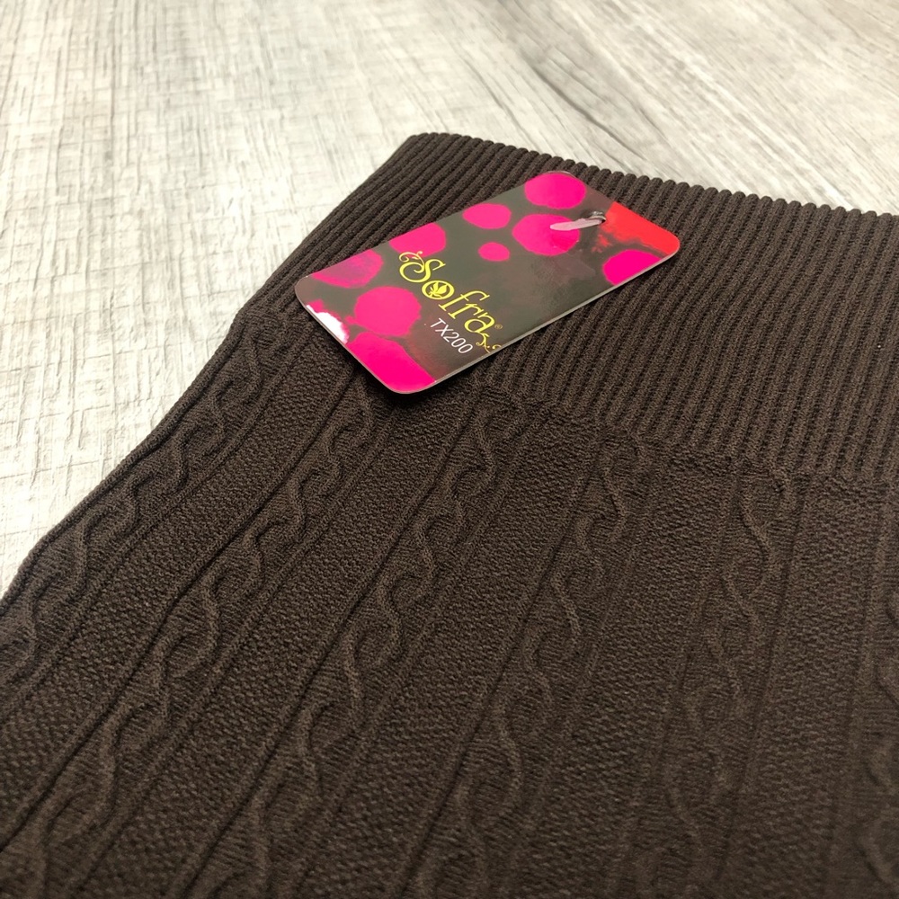 5/$25 - Sofra One Size Fleece Lined Leggings